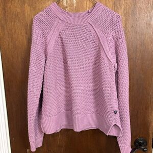 GAP Women's Lavender Crew Neck Sweater